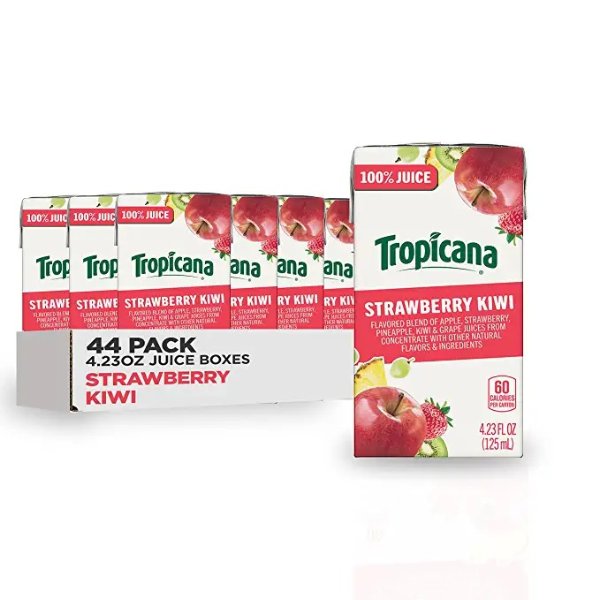 草莓猕猴桃口味综合装果汁 4.23oz 44盒