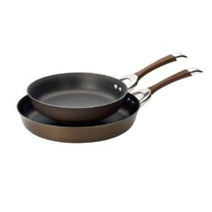 Circulon Symmetry Chocolate Hard Anodized Nonstick 10-Inch and 12-Inch Skillet Twin Pack