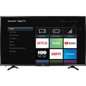 Sharp Smart 4K UHD TV with HDR Roku TV LC-43LBU591U