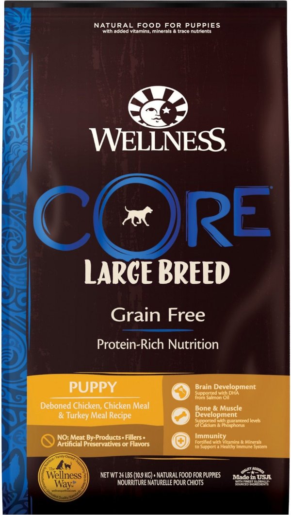 CORE Grain-Free Large Breed Puppy Deboned Chicken Recipe Dry Dog Food, 24-lb bag - Chewy.com