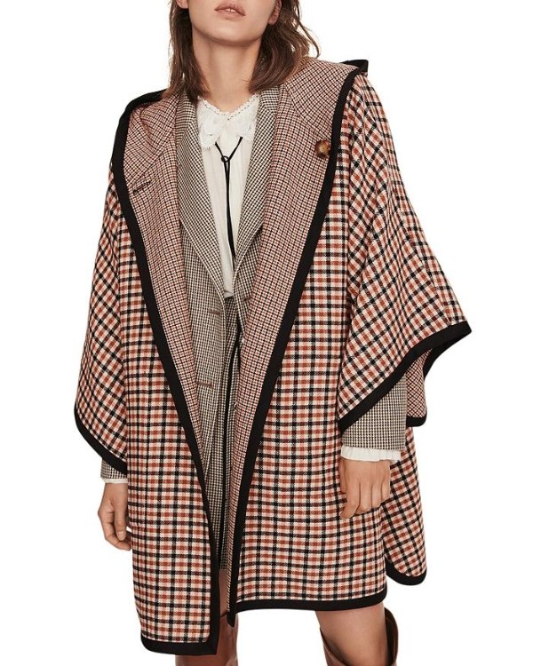 Reversible Checked Cape