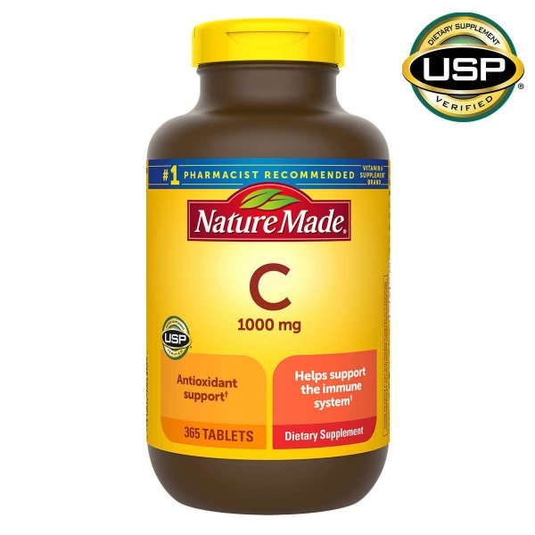 Made Vitamin C 1,000 mg., 365 Tablets