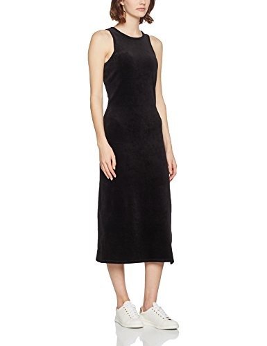 Black Label Women's Stretch Velour Fitted Tank Dress