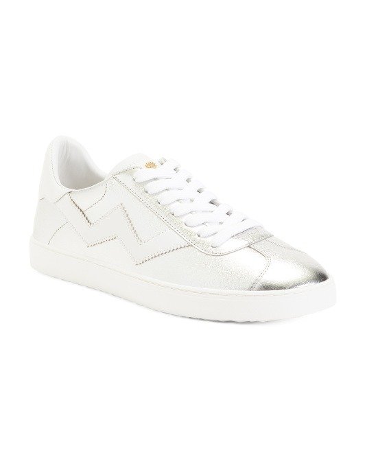 Daryl Metallic Leather Sneakers | Women's Shoes | Marshalls