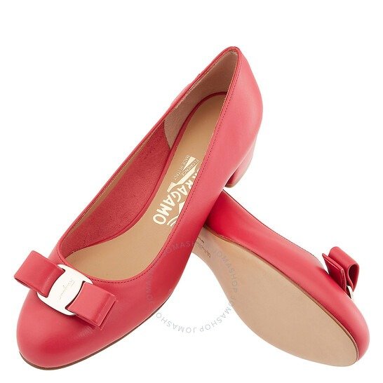 Ladies Red Vara Bow Pump Shoe