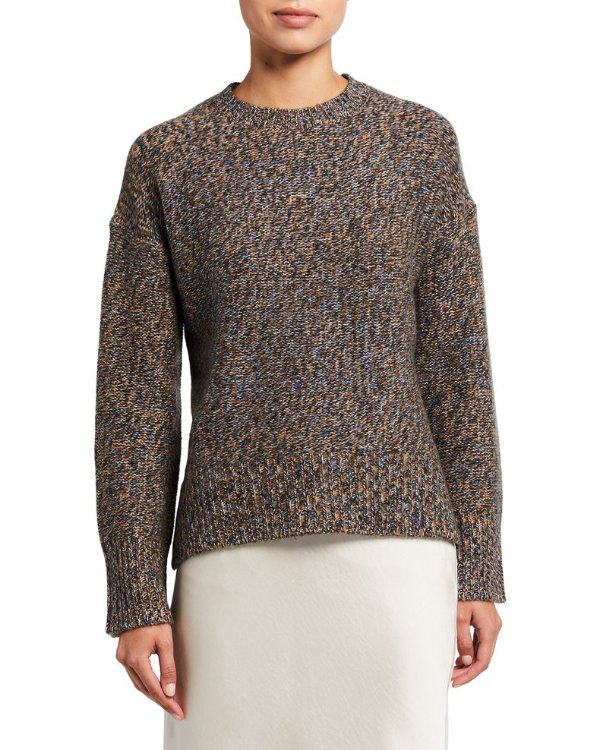 Karenia Marled Knit Cashmere Sweater
