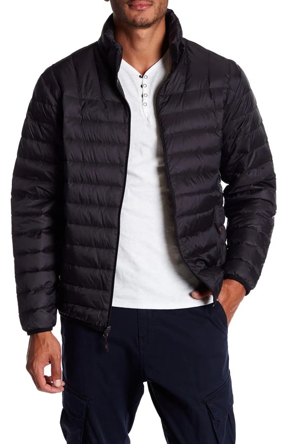 Quilted Packable Nylon Jacket