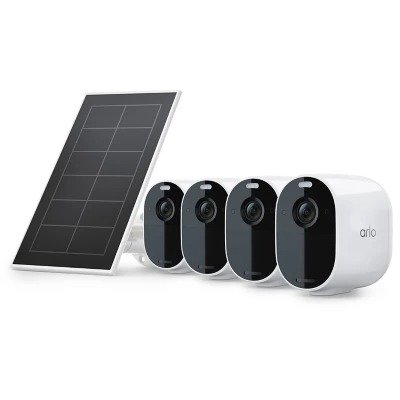 Arlo Essential Spotlight Camera + Solar Panel (4 Cameras + 1 Solar Panel) - Sam's Club