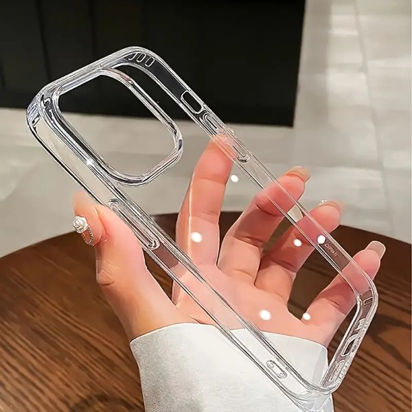 Transparent Clear Phone Case For IPhone 15 14 13 12 11 Pro Max Plus Phone Back Cover Transparent Shockproof Cover