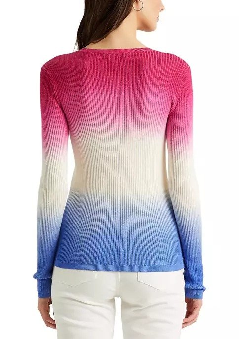 Dip-Dyed Ribbed Sweater