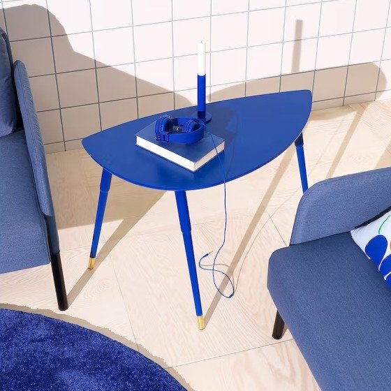LOVBACKEN Side table, blue, 303/8x153/8" - IKEA