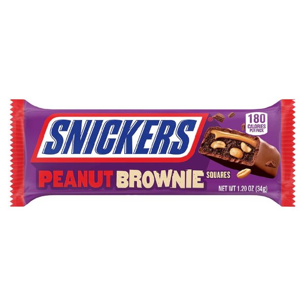 Peanut Brownie Squares Full Size Chocolate Candy Bar