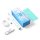 Vence Electric Power Wireless Rechargeable Sonic Toothbrush Ipx7 Waterproof Travel Lock Function With 6 Brush Heads (White)