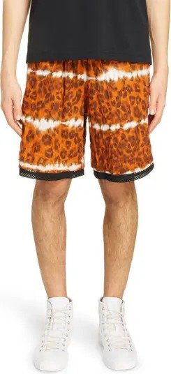 Leopard Print Cotton Shorts