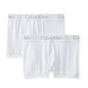 Calvin Klein 白色男士平角内裤 2条装