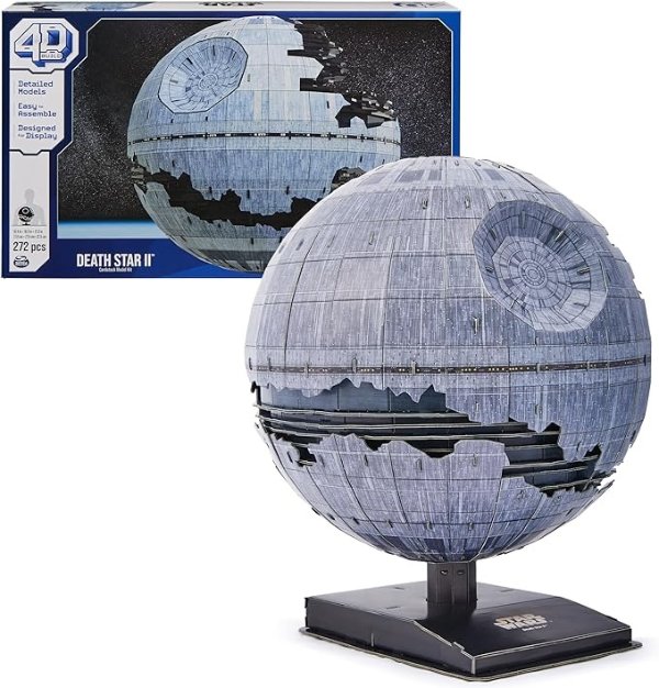4D Build Deluxe Death Star II Cardstock Model Kit - 272pc Star Wars Toys and Desk Decor - Building Toys for Adults and Teens 12+