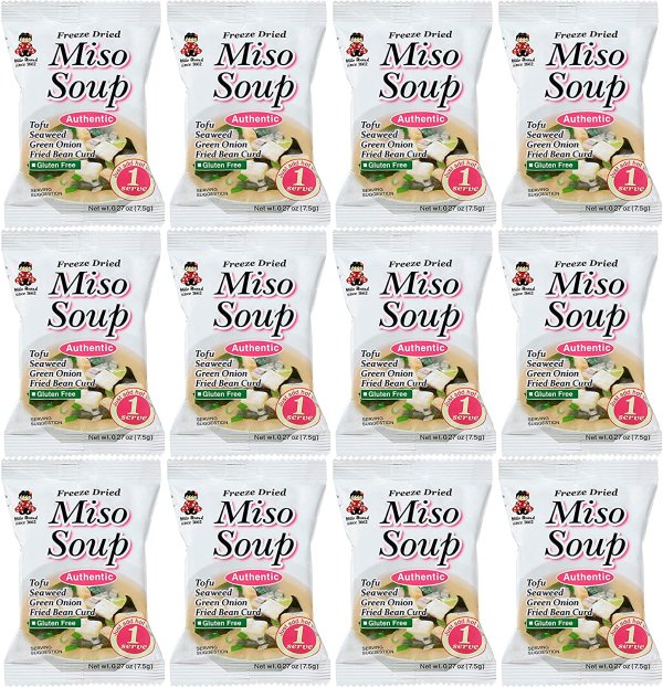 Miko Brand Freeze Dried Authentic Soup miso, 3.24 Ounce (Pack of 12)