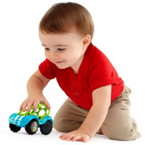O Ball 1-Piece Rattle & Roll Car, Assorted Colors