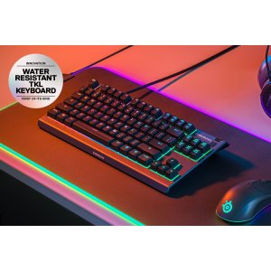 SteelSeries Apex 3 TKL RGB 防水游戏键盘