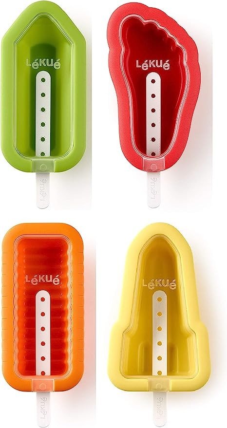 Iconic 4 Pieces Ice Cream Mould, One Size, Multicolour