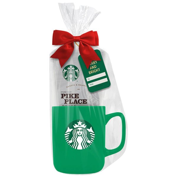 Starbucks  咖啡 杯+咖啡 节日套装