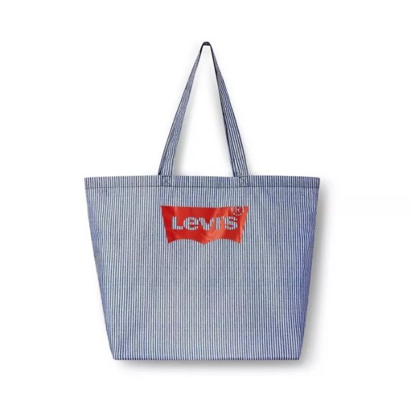 Striped Reusable Shopping Bag White/Navy - Levi&#39;s&#174; x Target