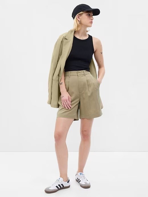 SoftSuit Pleated Shorts
