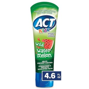 ACT需勾选额外优惠券儿童含氟牙膏 西瓜味