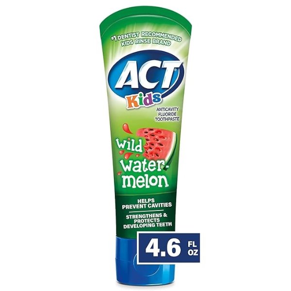 Kids Anticavity Fluoride Toothpaste 4.6 oz. Wild Watermelon