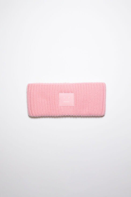 Ribbed knit headband - Blush pink