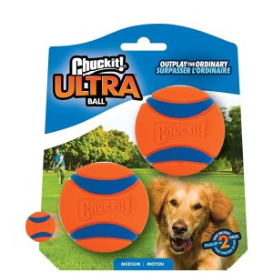 Chuckit! Ultra Ball Dog Toy, Medium Pack of 2