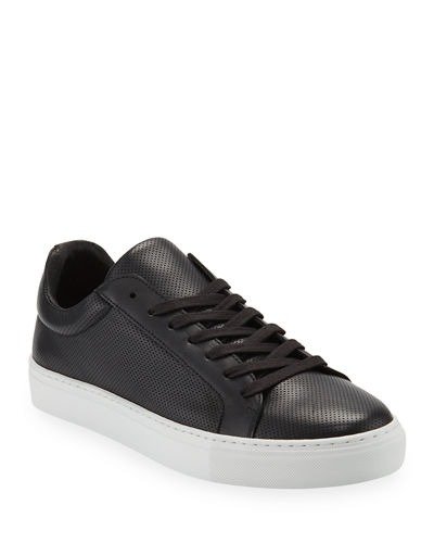 Damian Perforated Leather Skate Sneakers