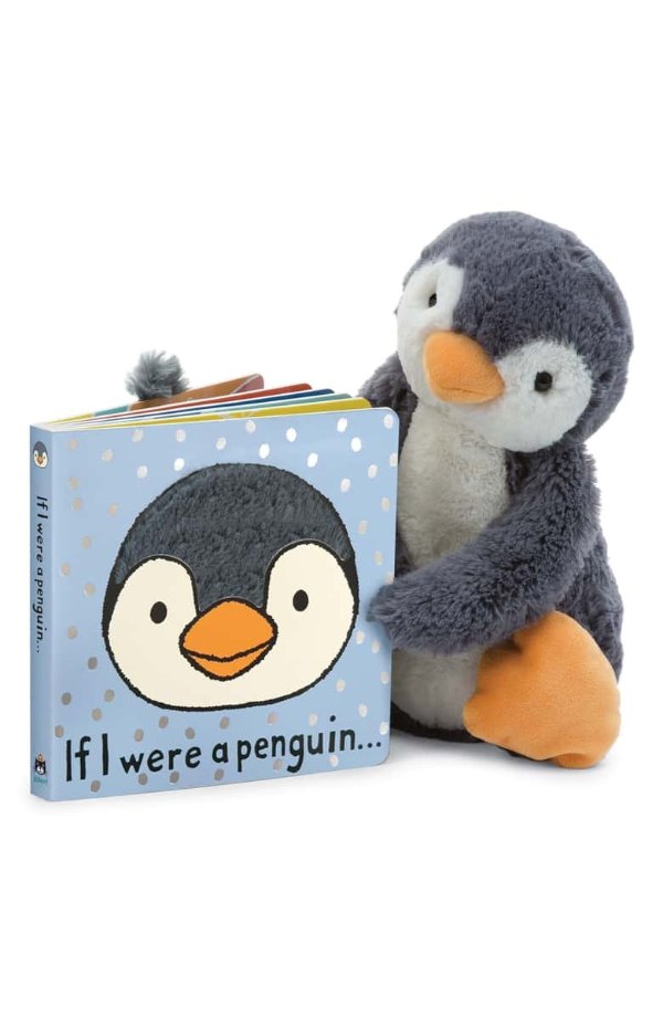 'If I Were a Penguin' Board Book and Stuffed Animal