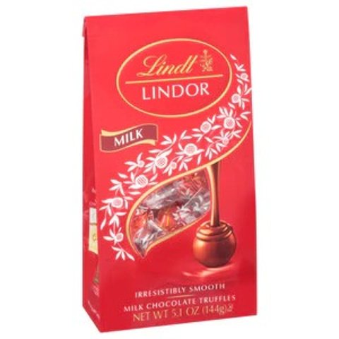 Lindt LINDOR 牛奶巧克力松露 5.1oz