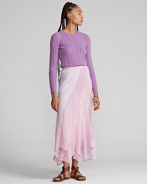 Tie-Dye Silk Skirt