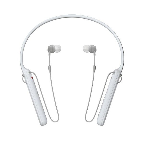 Sony - C400 Wireless Behind-Neck In Ear Headphone White (WIC400/W)