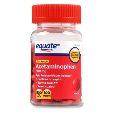 Acetaminophen Tablets, Extra Strength, 500 mg, 100 Count