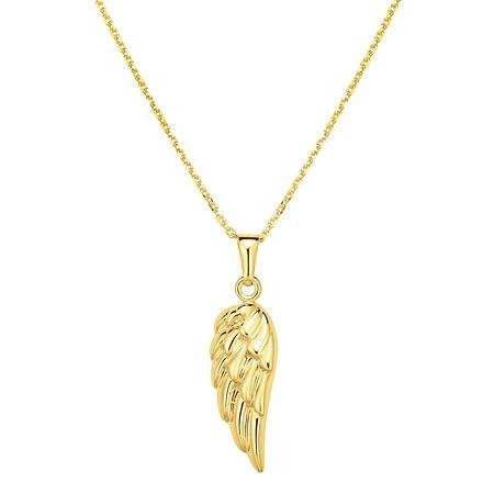 14 Karat Yellow Gold Angel's Wing Hollow Pendant - Sam's Club