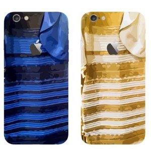 超火爆蓝黑&白金裙图案Iphone 6 Plus手机壳套装