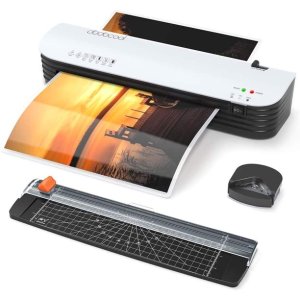 Dodocool Thermal Laminating Machine, 4 in 1 Personal Laminator with 20 A4 A5 A6 Pouches