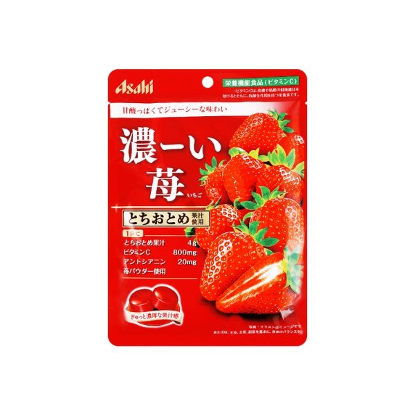ASAHI朝日食品 香浓草莓糖 84g