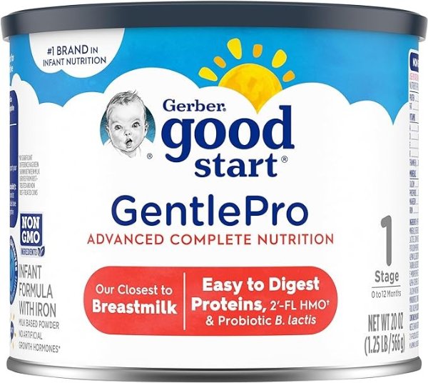 Good Start Baby Formula Powder, GentlePro Probiotics, Stage 1, 20 Ounce