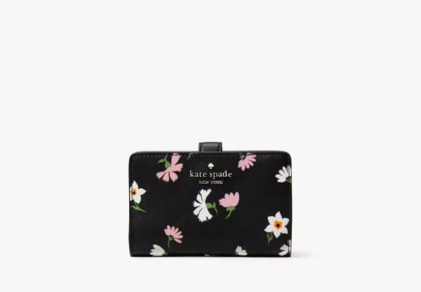 Madison Floral Waltz Medium Compact Bifold Wallet