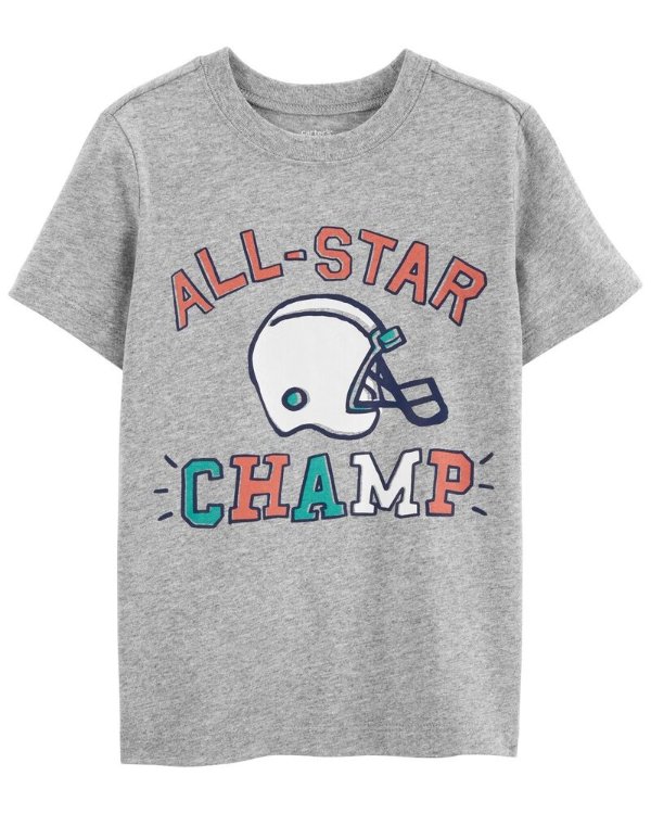 Toddler All-Star Champs Football Jersey Tee