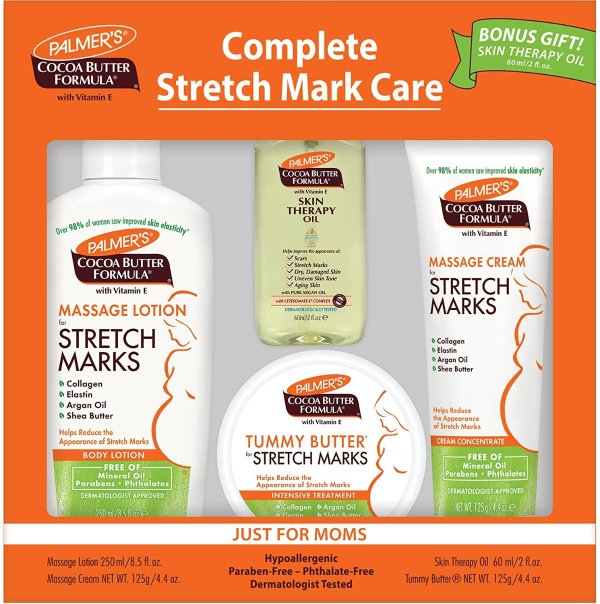 Cocoa Butter Formula Complete Stretch Mark and Pregnancy Skin Care Kit