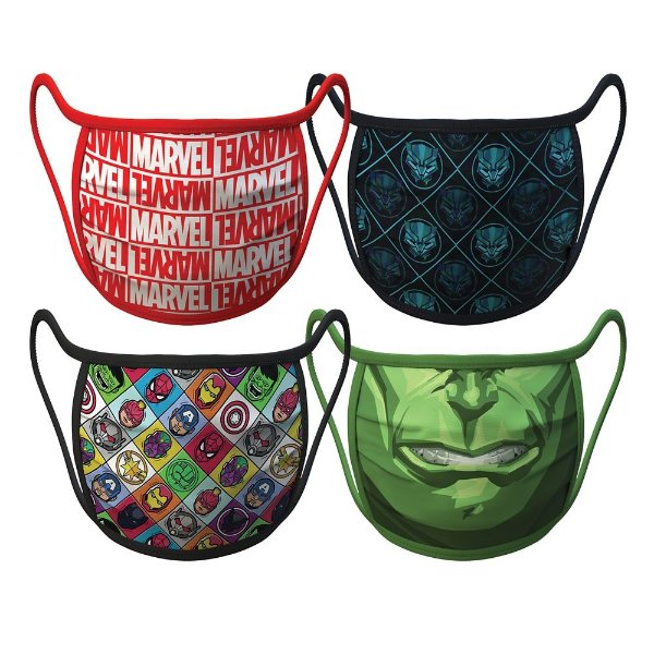 Small – Marvel Cloth Face Masks 4-Pack Set – Pre-Order | shopDisney