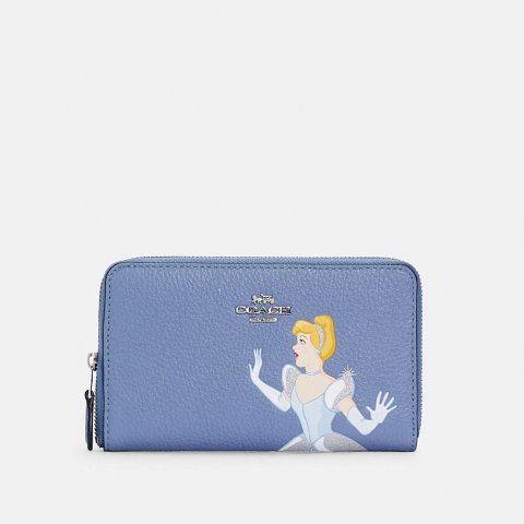 CoachDisney X Coach Medium Id Zip Wallet With Cinderella