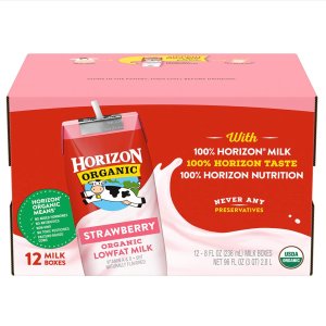 Horizon 有机低脂牛奶 多种口味可选 8oz 12瓶