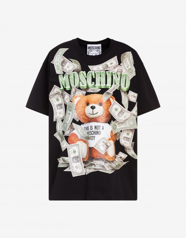 美元泰迪熊T恤