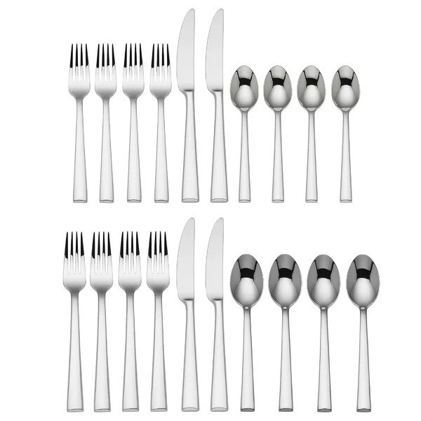 Continental Dining 20 Piece 18/10 Stainless Steel Flatware Set, Service for 4Continental Dining 20 Piece 18/10 Stainless Steel Flatware Set, Service for 4Ratings & ReviewsQuestions & AnswersShipping & ReturnsMore to Explore